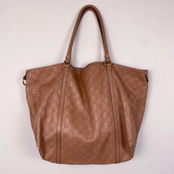 Gucci Guccissima Jumbo Joy Tote in Mauve Beige Pink - Picture 1 of 11